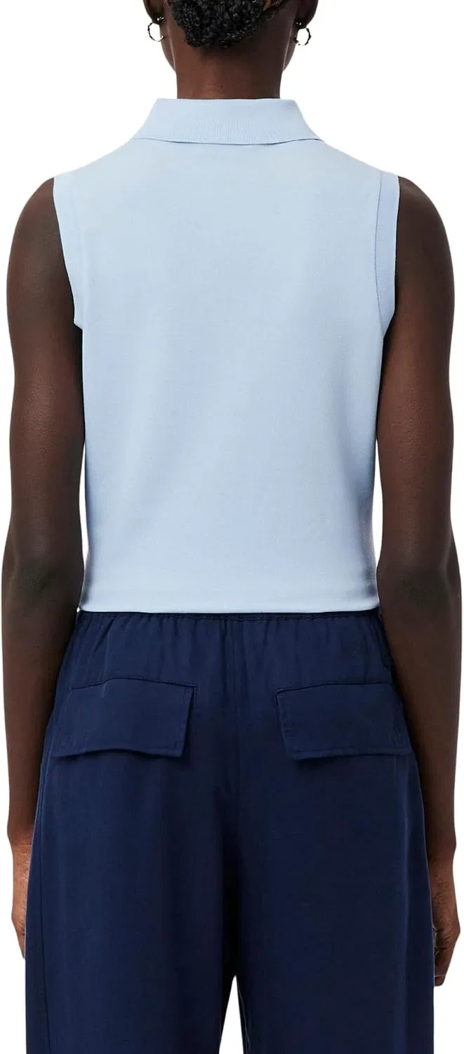 Женское платье-поло без рукавов L.12.d Lacoste, Chambray — фото 3