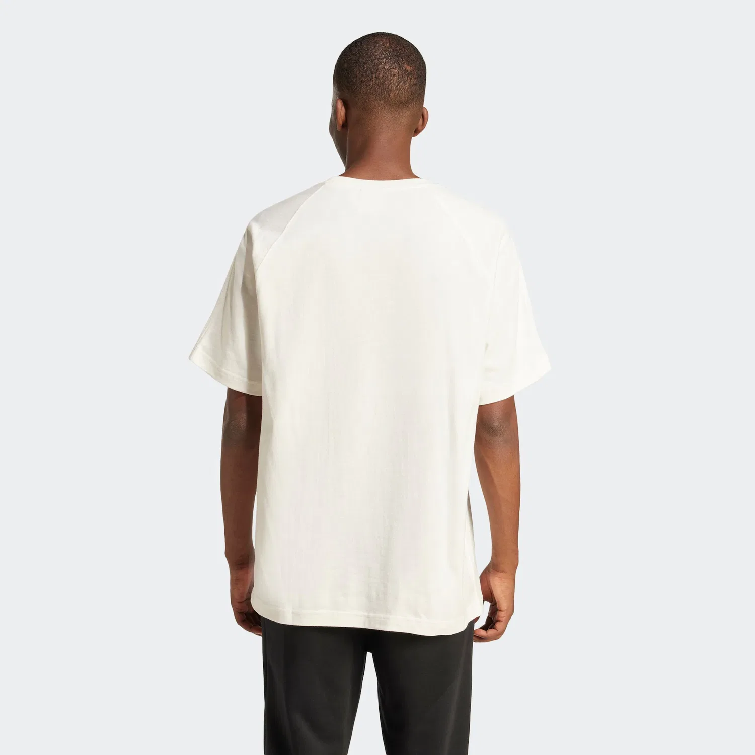 Мужская хлопковая футболка Premium Essentials Adidas Originals, Cloud White — фото 2