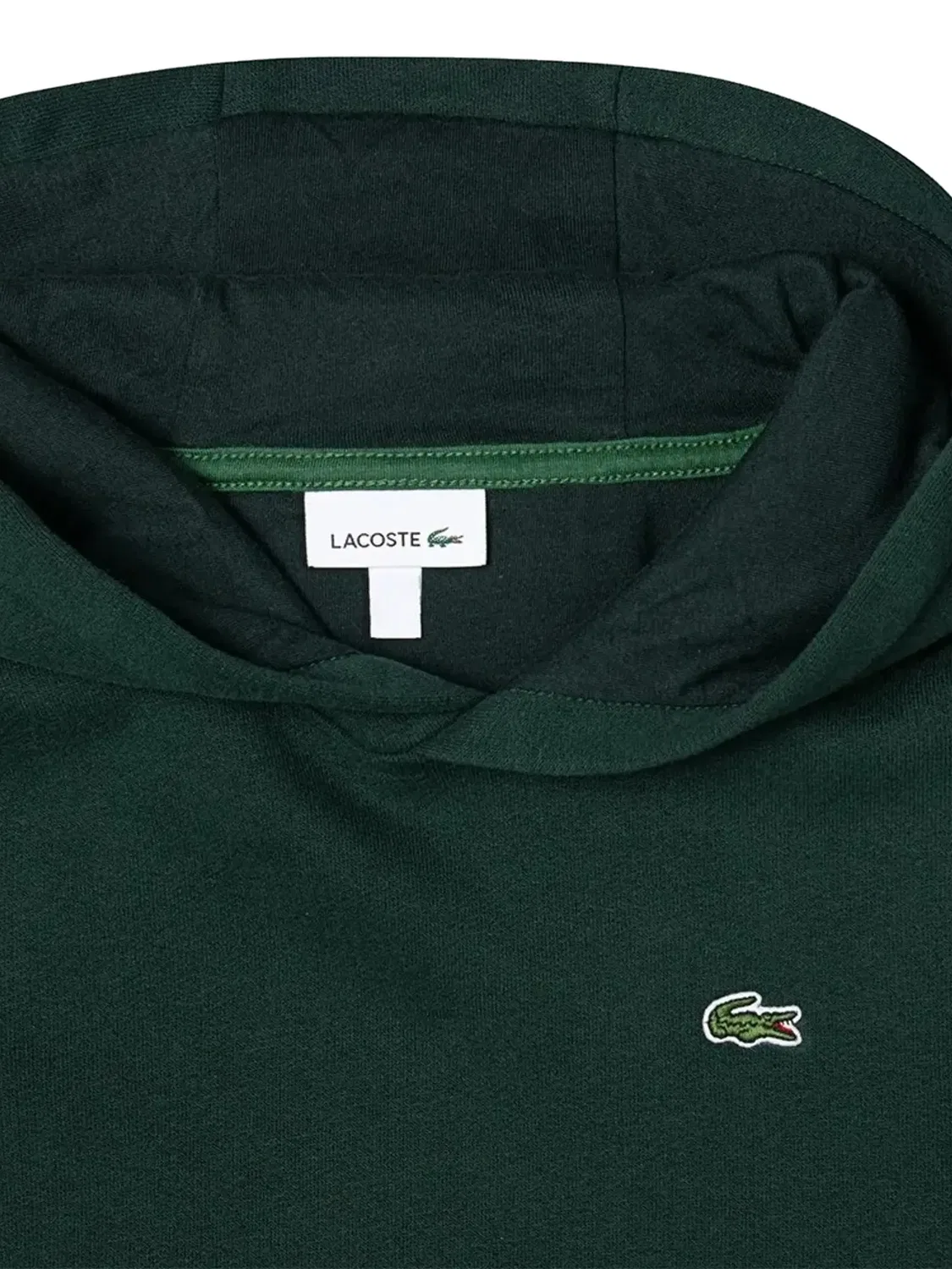 Худи с нашивкой-логотипом зеленого цвета Lacoste, зеленый — фото 2