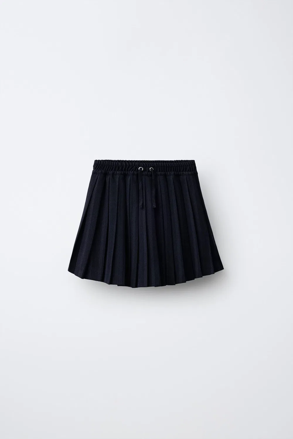 Полосатая плиссированная юбка ZARA, Navy blue