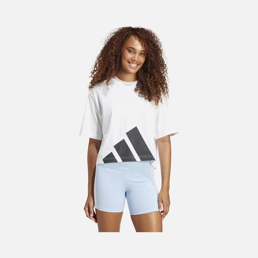 Футболка с длинным рукавом adidas Sportswear Essentials Big Logo Boyfriend, Черный — фото 2