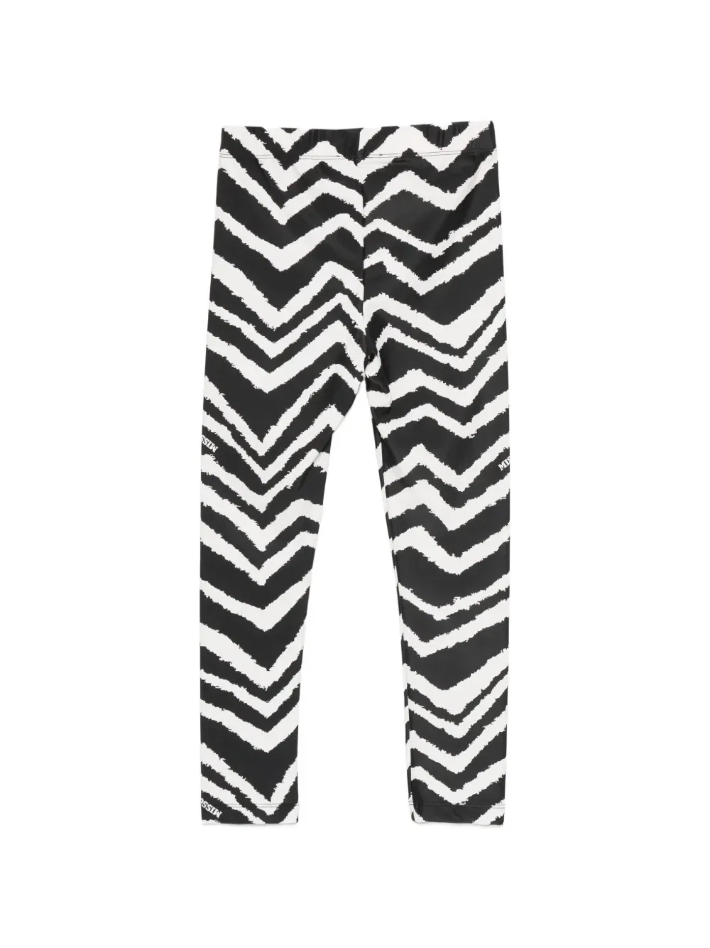 Леггинсы с зигзагообразным принтом Missoni Kids, черный — фото 2