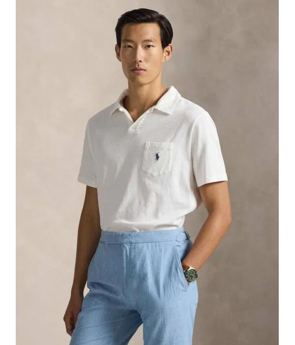Мужское поло с коротким рукавом Polo Polo Ralph Lauren, Ecru