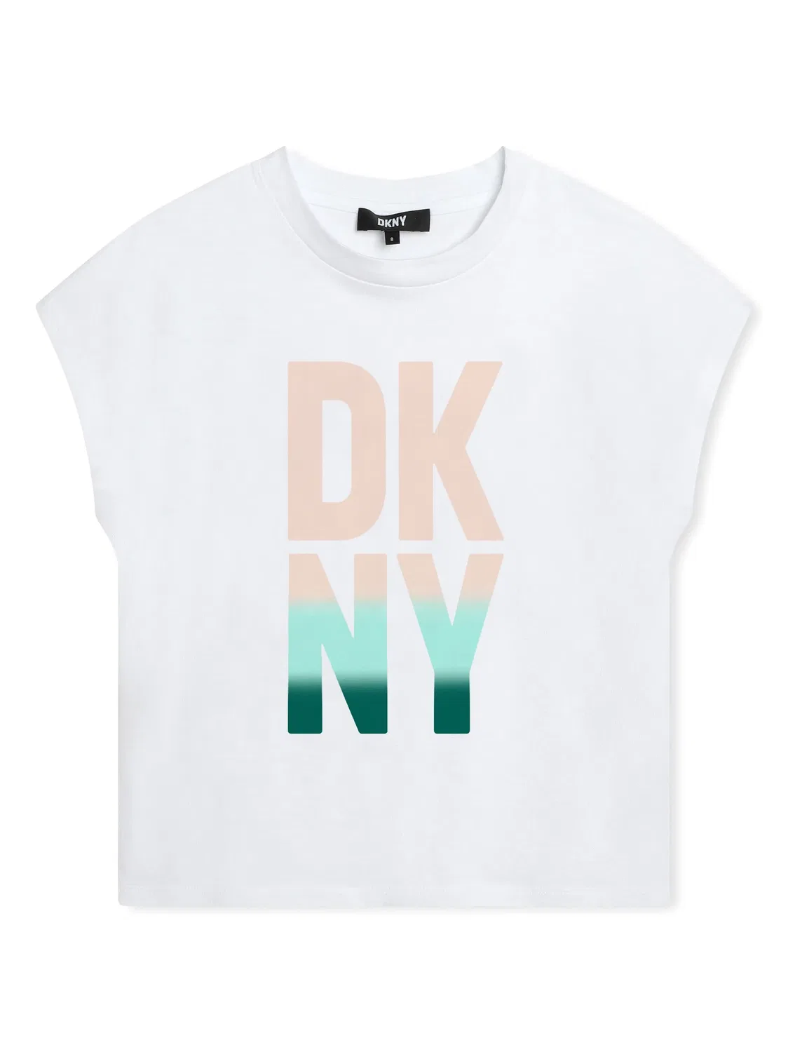 Футболка с логотипом из джерси DKNY, белый
