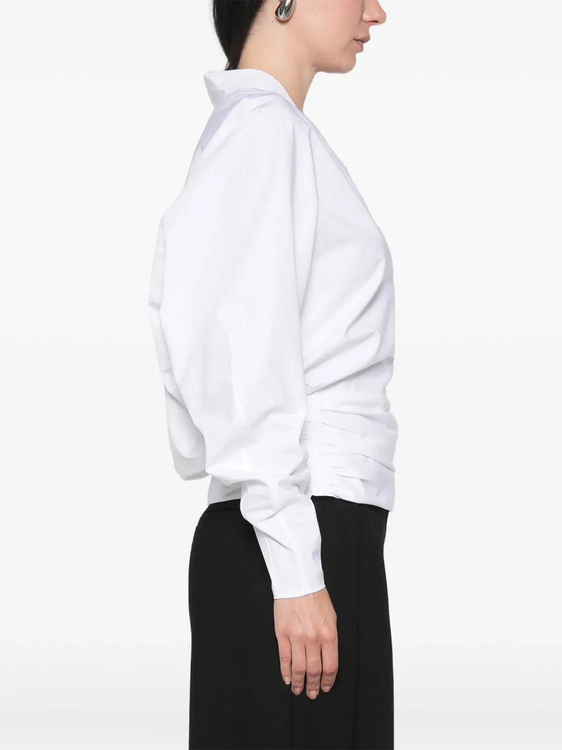Блузка Colombe с V-образным вырезом Jacquemus, белый — фото 2