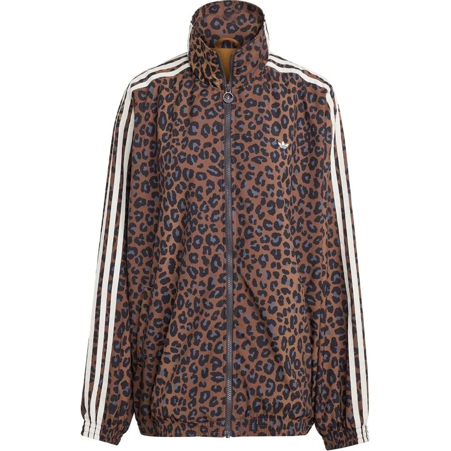 Спортивный свитшот с леопардовым принтом Firebird adidas, Oversized — фото 3