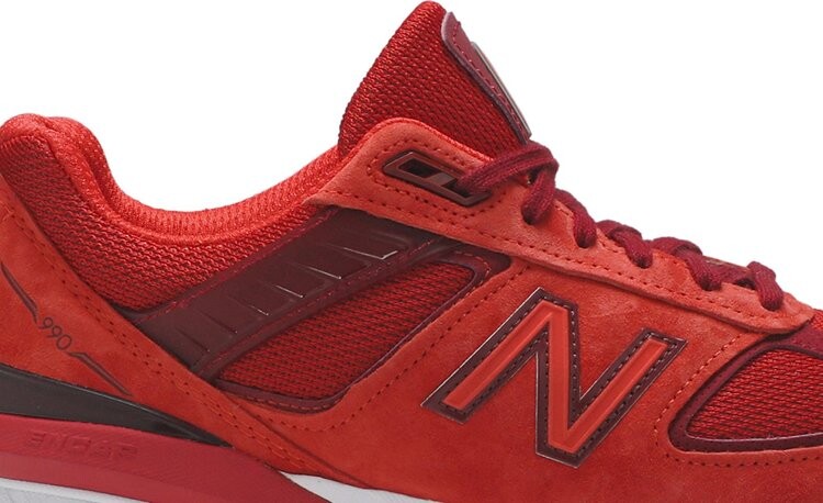 Кроссовки New Balance 990v5 Made in USA 'Molten Lava', красный — фото 3