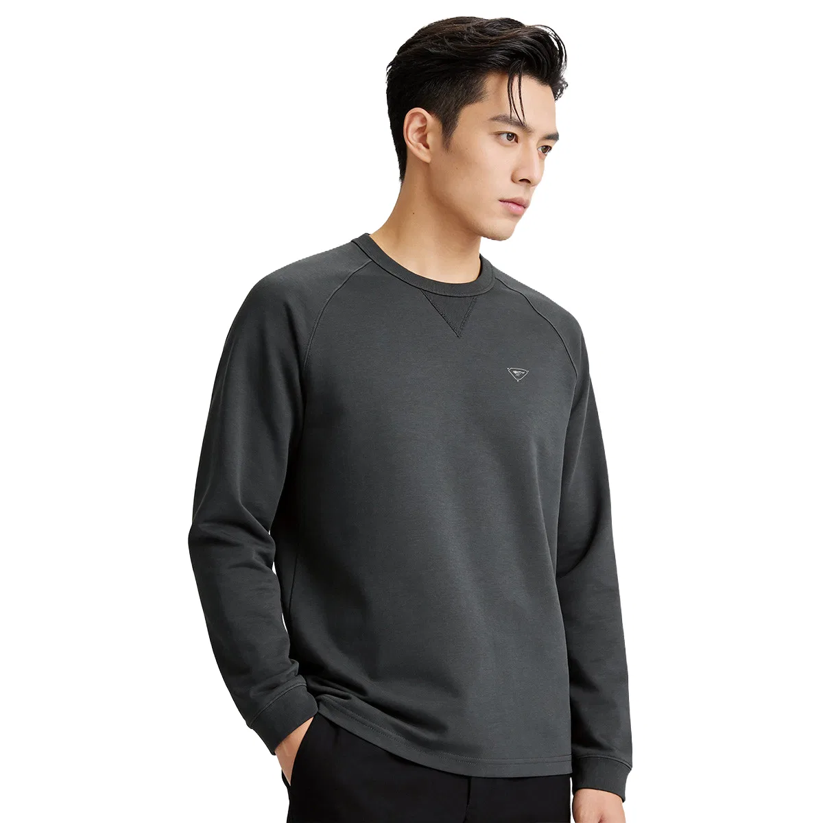 Детское лонгслив с длинным рукавом SEPTWOLVES, Medium Gray