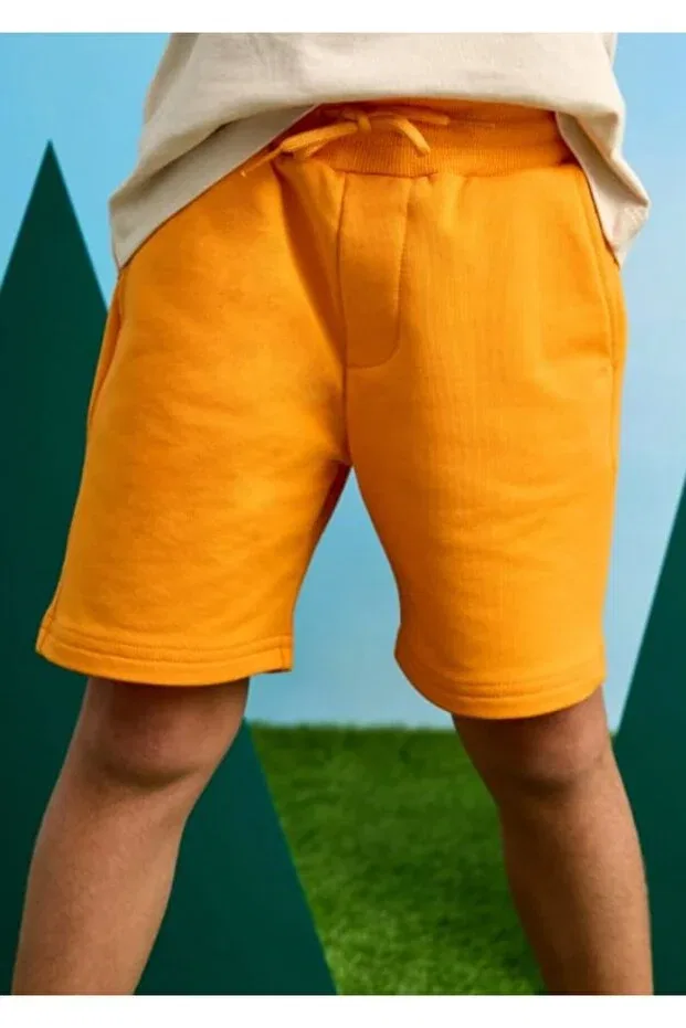 Детские шорты для мальчиков хлопковые 611 Sports Shorts Gkm0150 Mayoral, Orange — фото 3