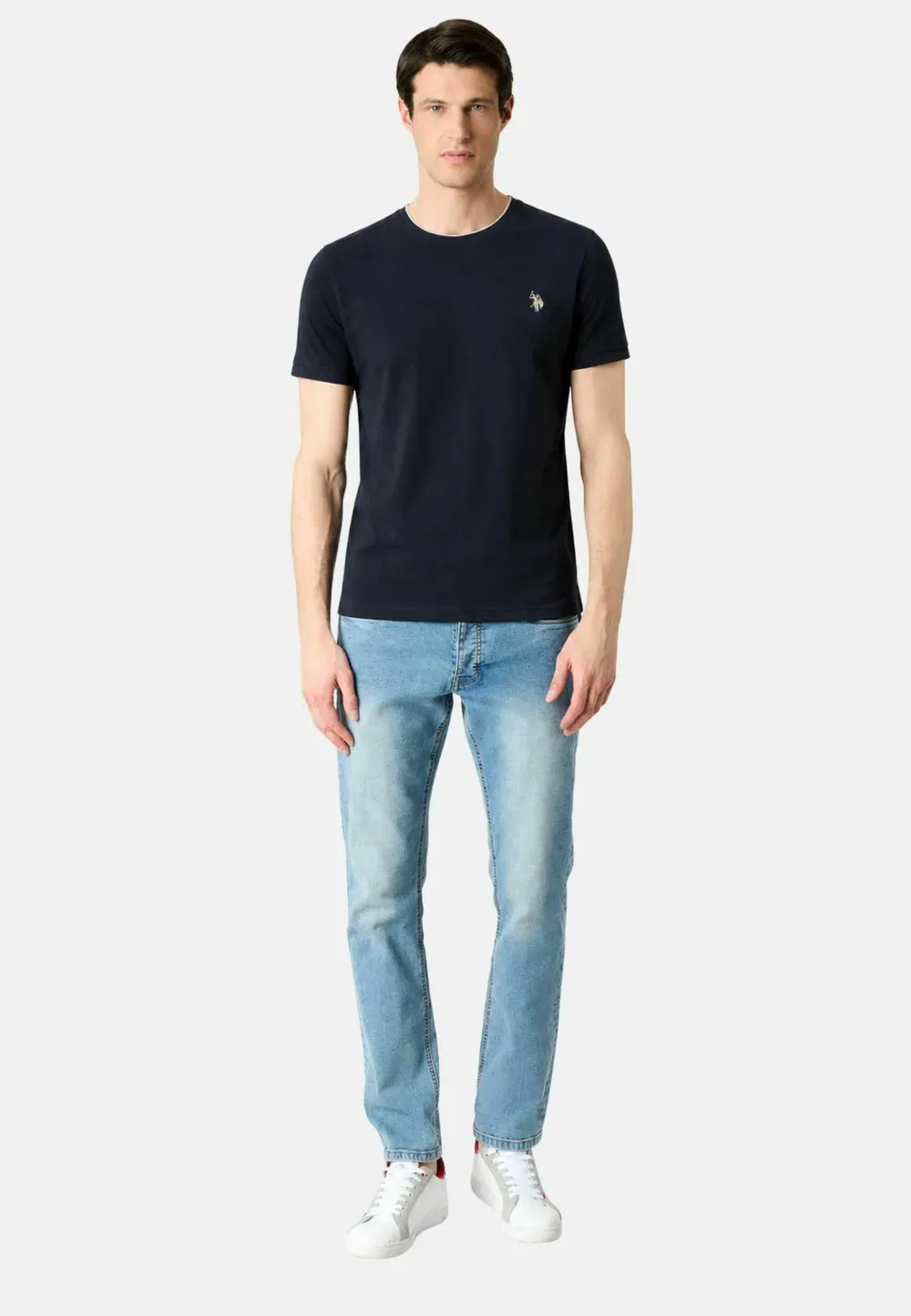 Футболка - базовая футболка U.S. Polo Assn., Blu — фото 2