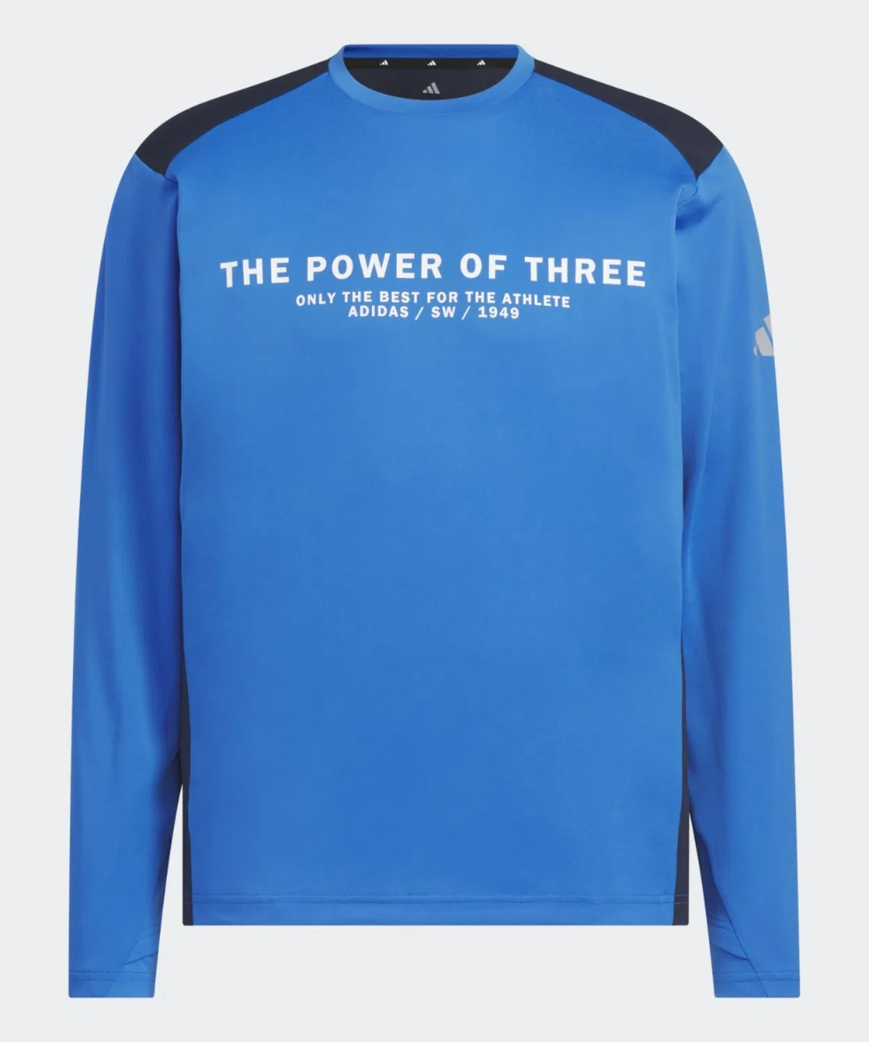 Мужская футболка с длинным рукавомиз даблнайта Adidas Adaptation, Blue — фото 4
