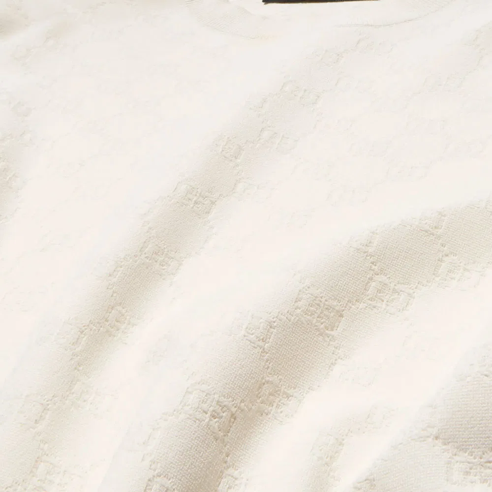 Мужская футболка с круглым вырезом Ivory White GUCCI — фото 3