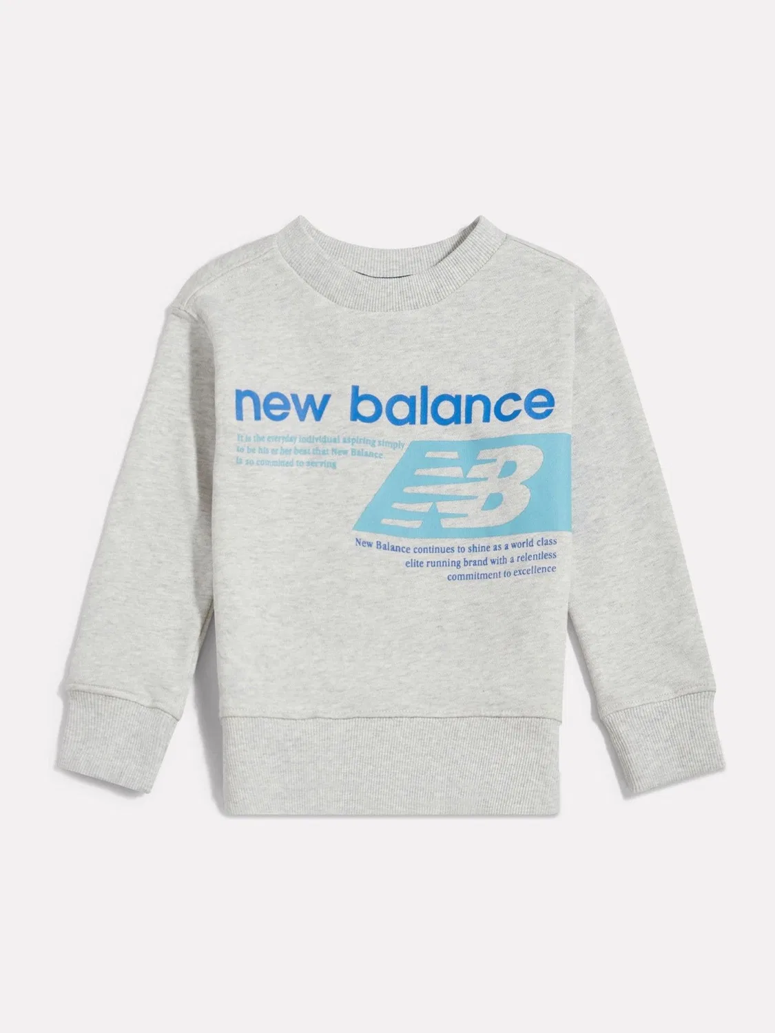 Свитшот с принтом New Balance, серый