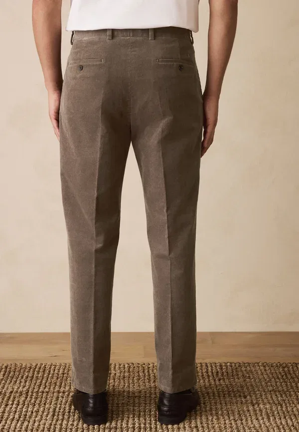 Брюки вельветовые Regular Fit Next, taupe brown, коричневый — фото 2