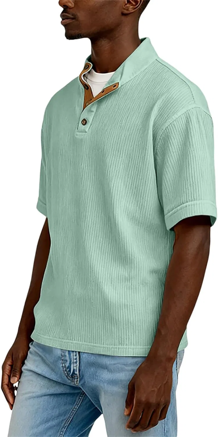 Мужская гольф-поли рубашка с коротким рукавом Athletic Fit, Light Green — фото 2