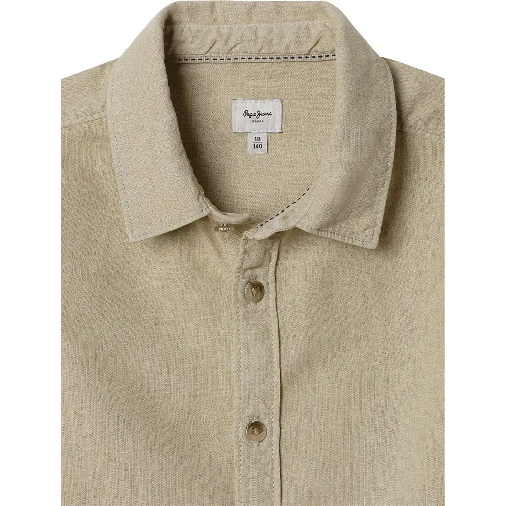Детская рубашка с длинным рукавом Daniel Pepe jeans, Beige — фото 3