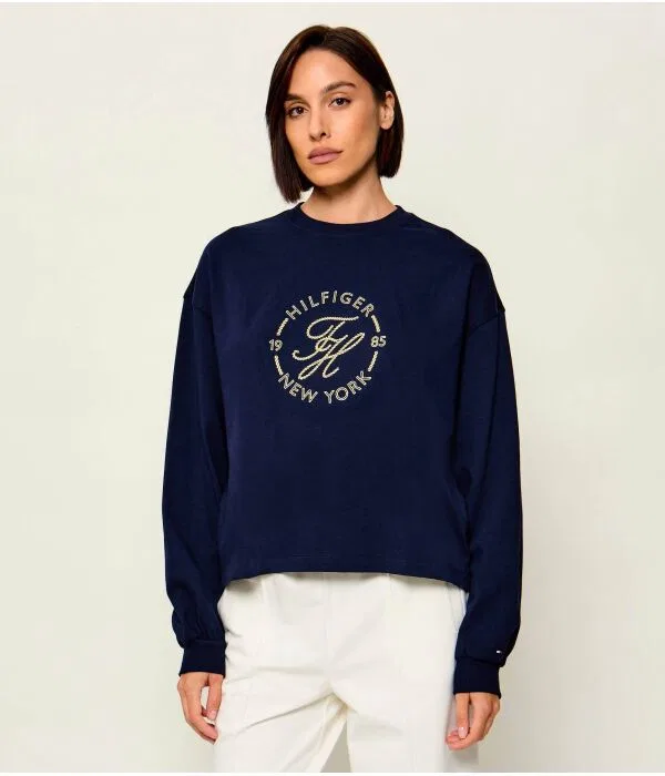 Женская рубашка свободного кроя Relaxed Fit Tommy Hilfiger, Blu Marino