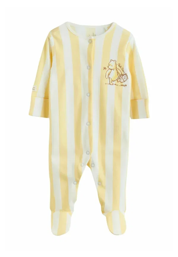 Комплект из 3 боди с длинным рукавом, хлопок, Regular fit - baby sleepsuits 3 pack, Next, sage green, зеленый — фото 2