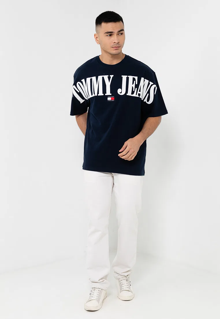 Футболка оверсайз, Tommy Jeans Tommy Hilfiger, темно-синий — фото 4