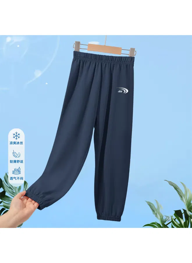 Штаны летние тонкие свободные для мальчиков Jeanswest, темно-синий — фото 2