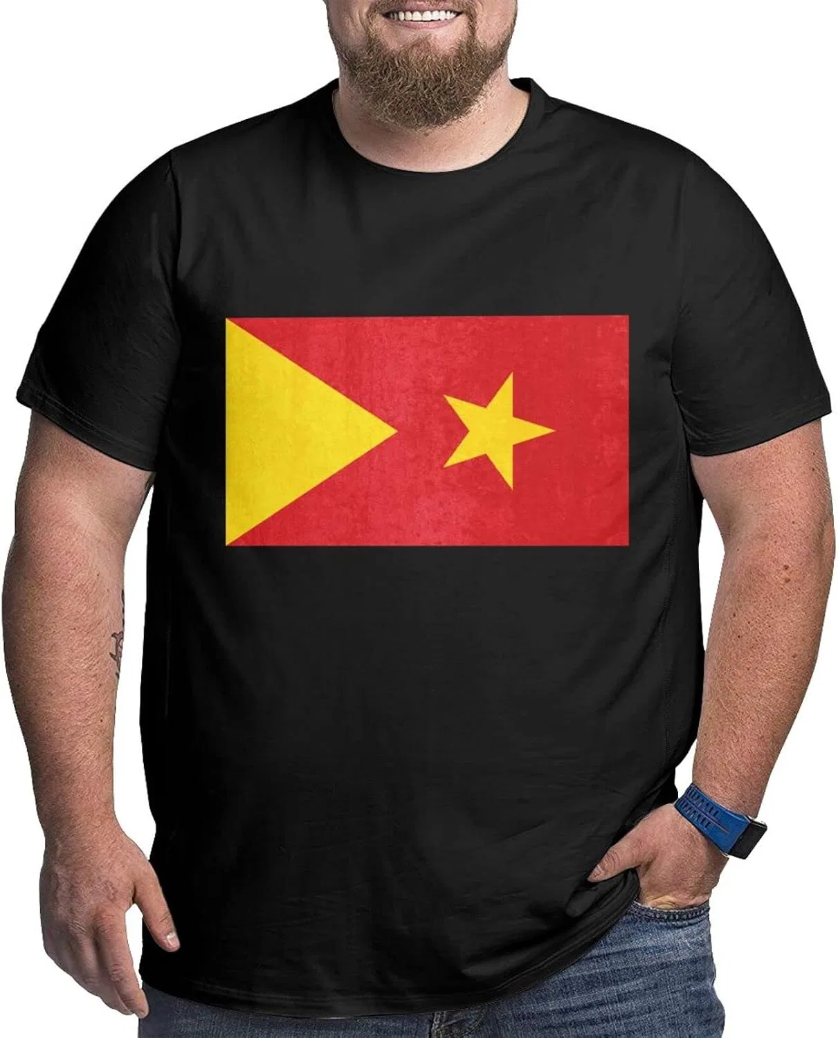Мужская футболка с графическим принтом Regular Fit, Tigray Region Flag