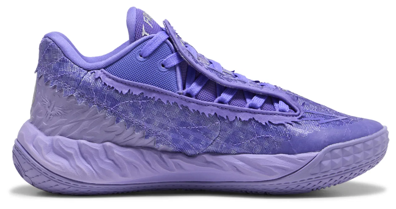 Детские кроссовки для мальчиков с текстильным верхом MB.05 Lo Team PUMA, Lavender Alert/Dark Amethyst