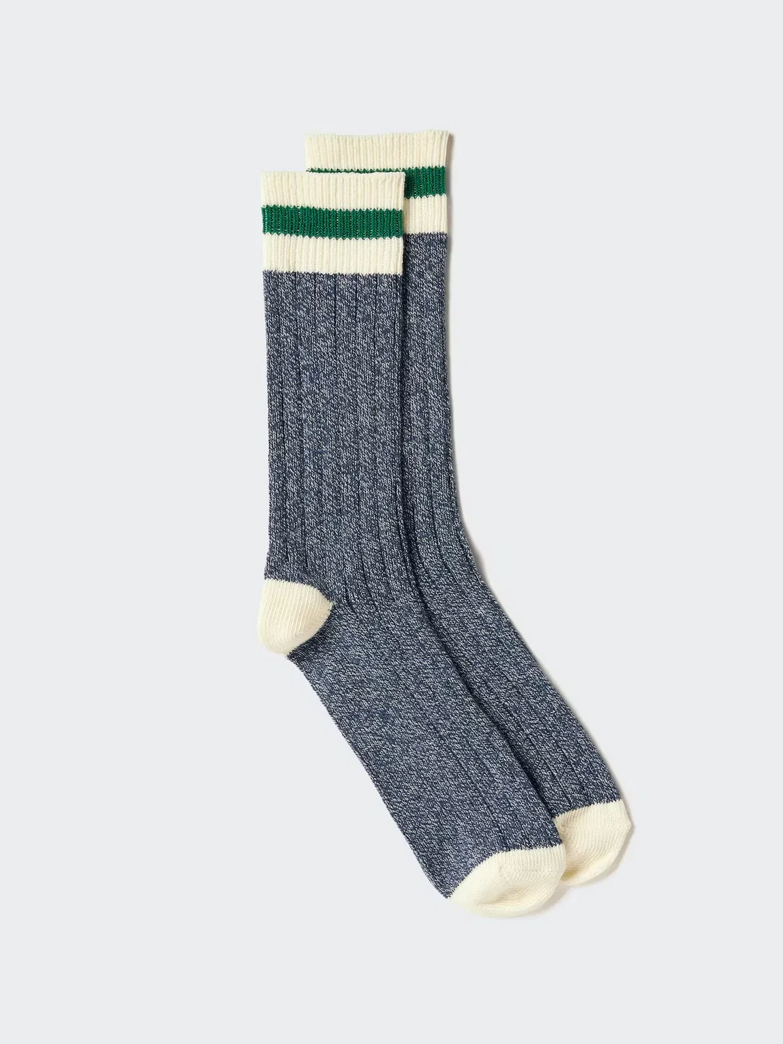 Носки Uniqlo, двухцветный меланж, синий