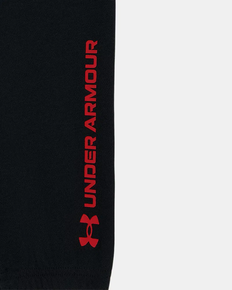 Комплект с худи для мальчиков флисовый, худи и джоггеры, UA Rival Print UnderArmour, Anthem Red/Black — фото 4