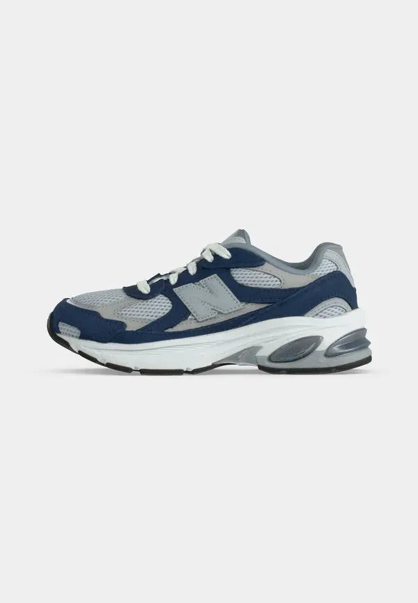 Кроссовки из синтетики/текстиля/кожи 2010 New Balance, Navy/Aluminum Grey, темно-синий/серый — фото 2