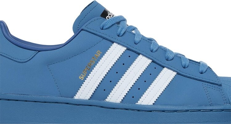 Кроссовки Adidas Daiki Tsuneta x atmos x Superstar 'Altered Blue', синий — фото 3