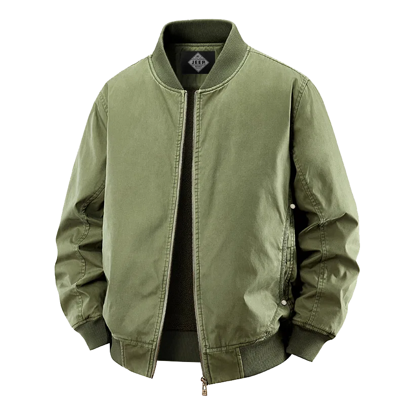 Детский жакет с воротником-бейсбол JEEP SPIRIT, Army Green