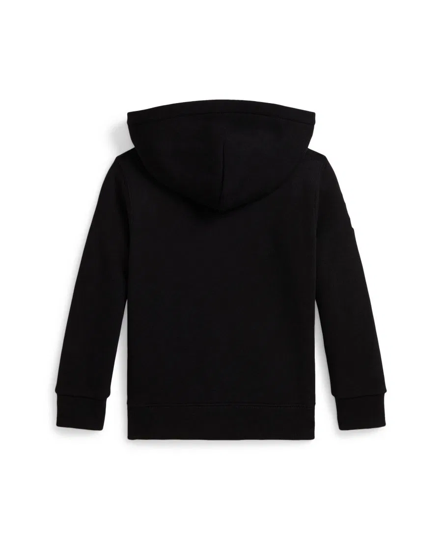Детский флисовый худи с вышивкой Big Pony Polo Ralph Lauren, Black — фото 2