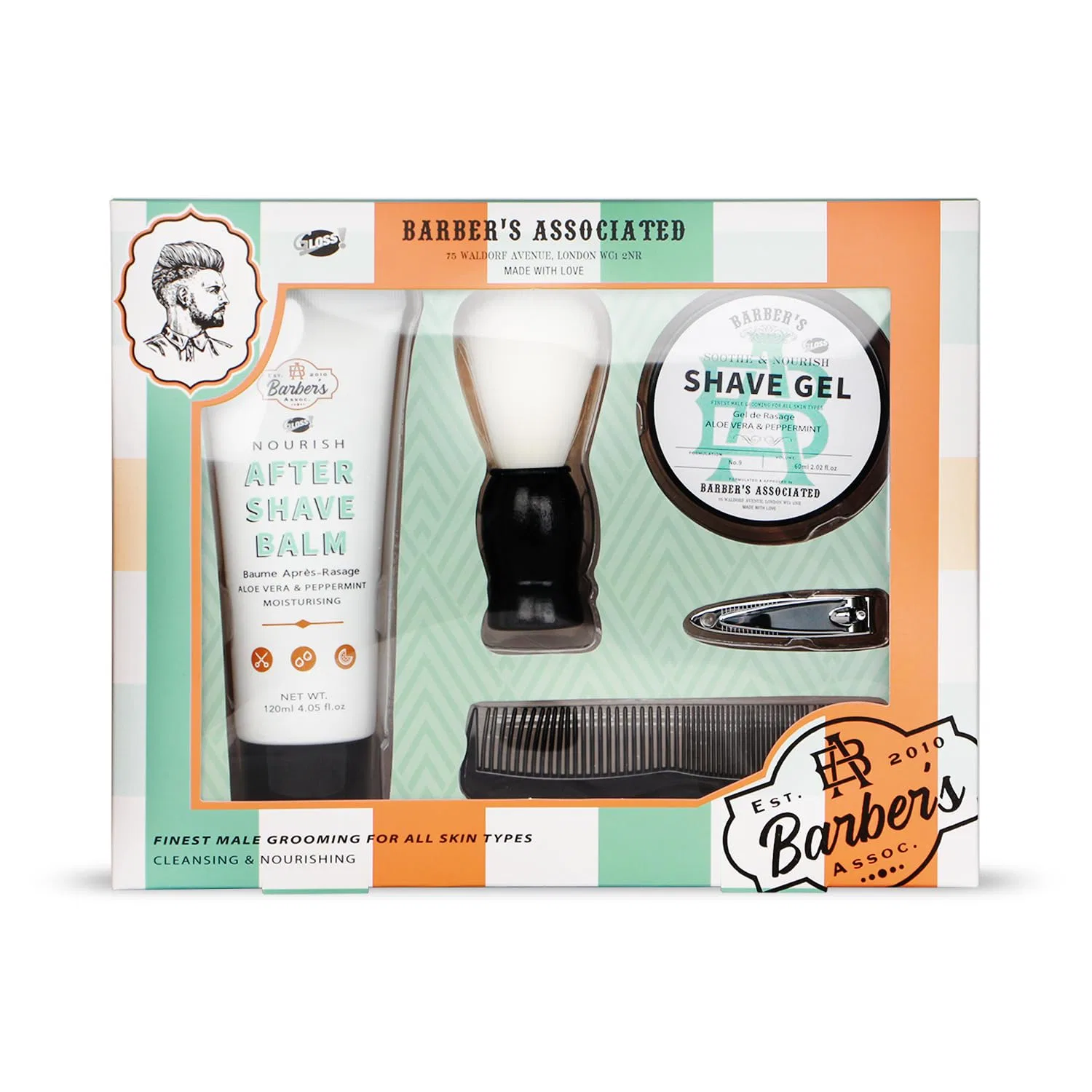 Gloss ! Набор для бритья Алоэ Вера и Мята, GLOSS!, 120 мл, BOX