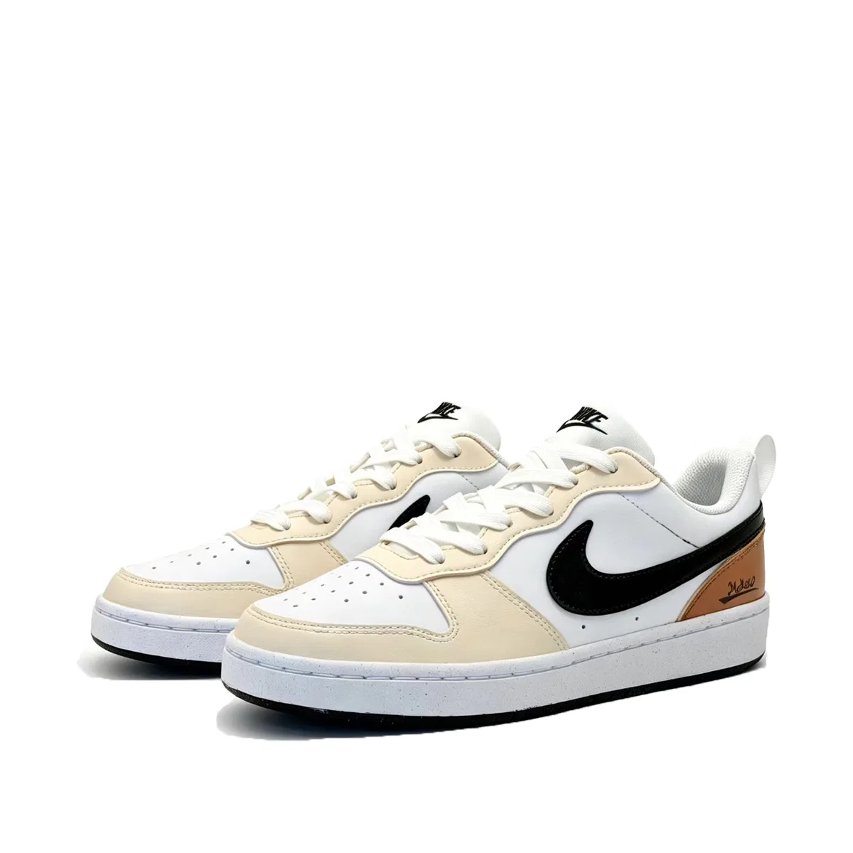 Детские кроссовки для скейтбординга с низким верхом Nike Court Borough, Milk Coffee — фото 4