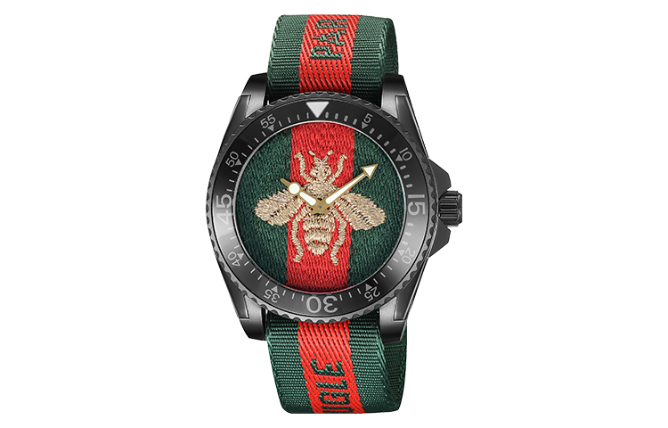 

Мужские часы Dive Collection, кварцевый механизм, нейлоновый ремешок, циферблат GUCCI, Brand-New Out of Warranty