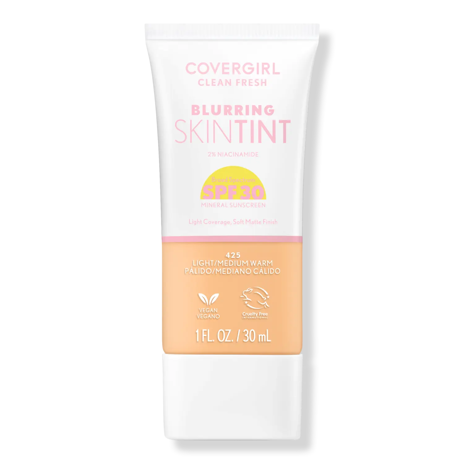

Освежающий тонирующий крем для лица Clean Fresh Blurring Skin Tint SPF 30 CoverGirl, Light/Medium Warm