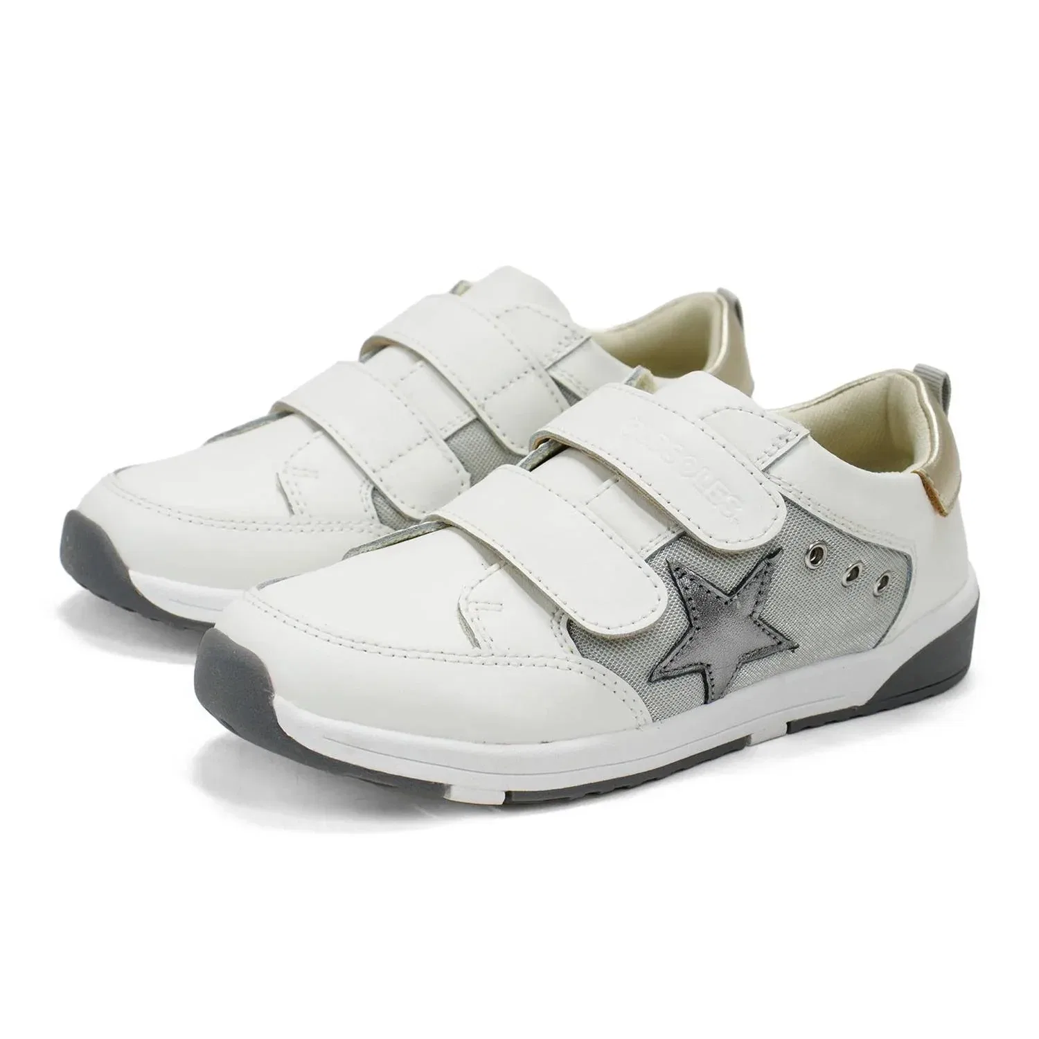 Детские кроссовки для девочек с застежкой Star Squad Old Soles, White — фото 3