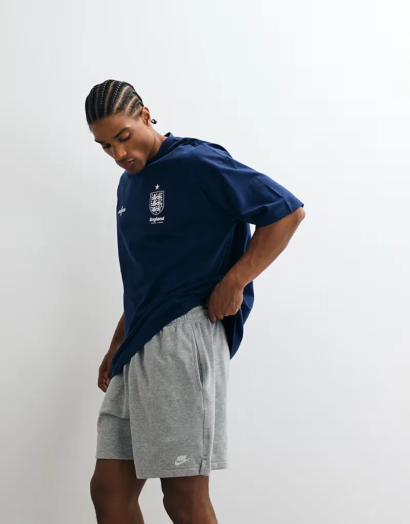 Шорты Nike Club из французской махровой ткани серого