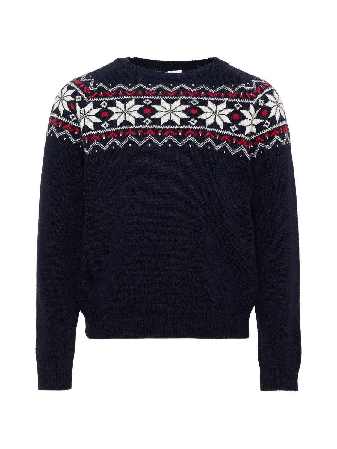 Свитер с круглым вырезом в стиле Fair Isle Patachou, синий