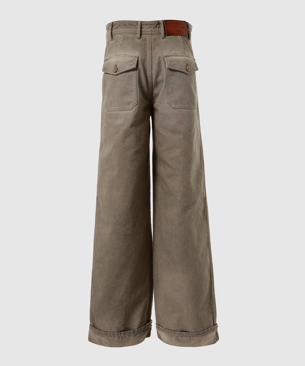 Мужские брюки из хлопкового твила с потертостями Acne Studios RW-MN-TROU000009 — фото 2