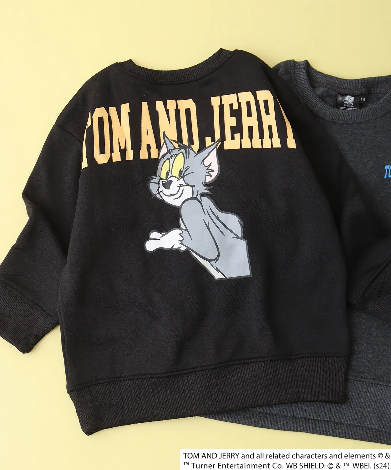 Детский свитшот с длинным рукавомTOM&JERRY, Black