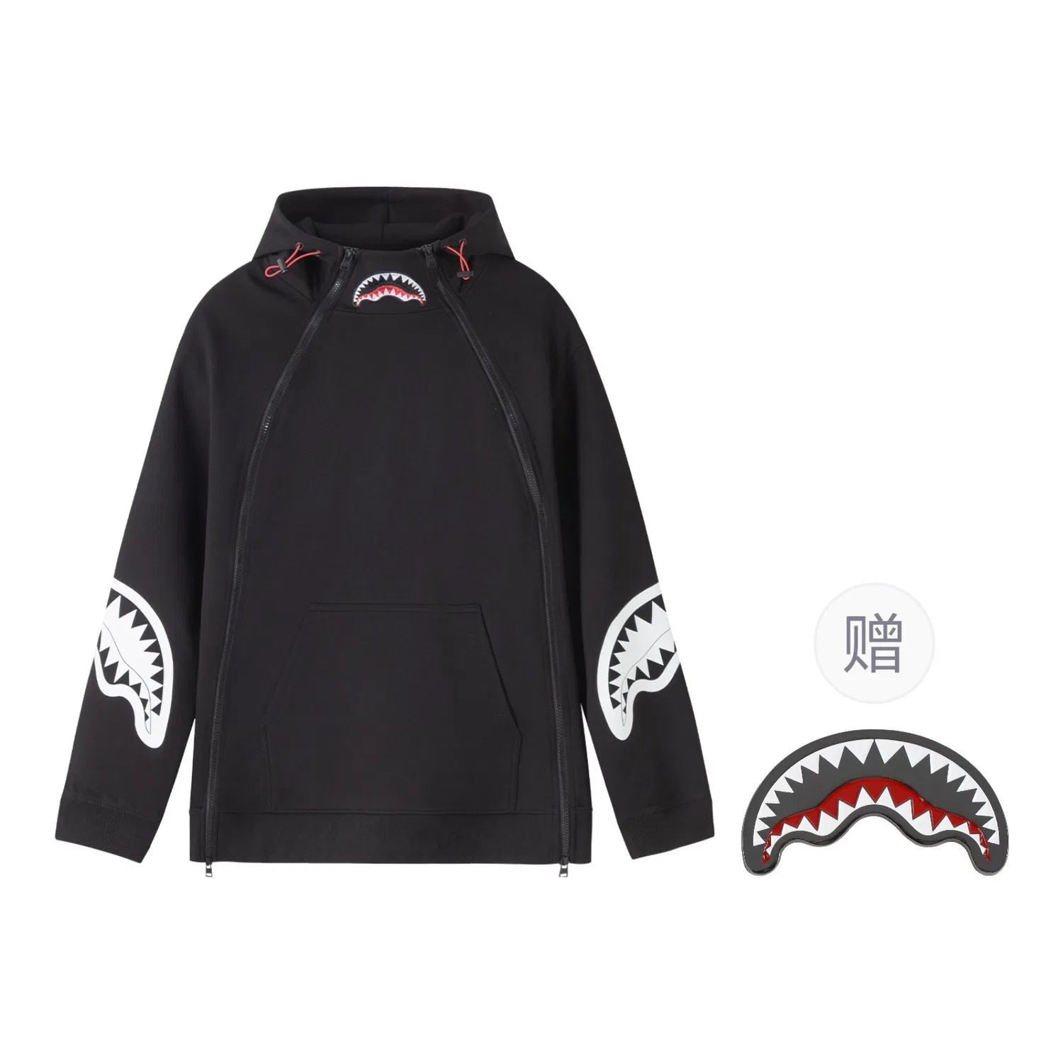 Детский худи с капюшоном с принтом SPRAYGROUND, Black