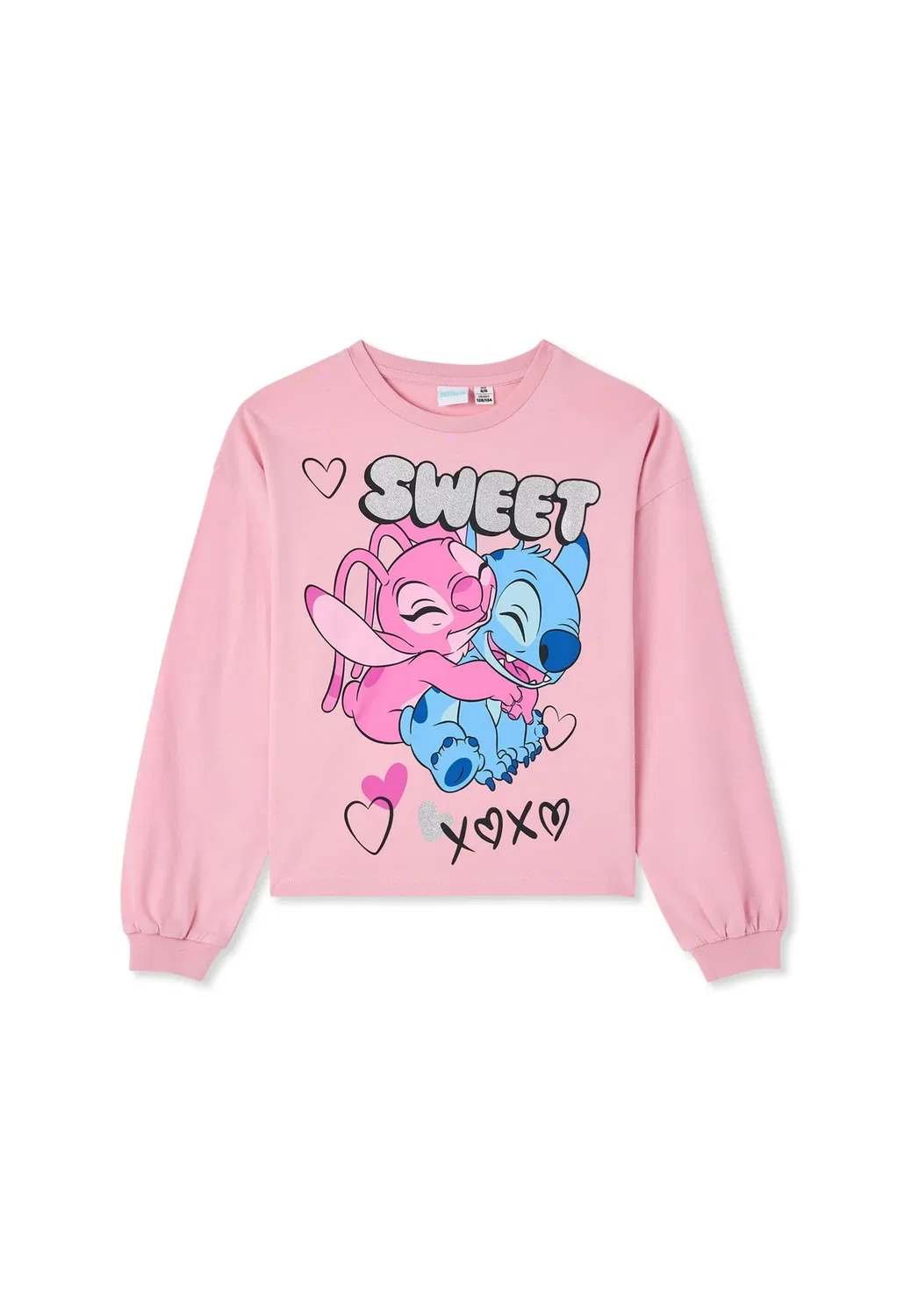 Футболка с длинными рукавами (T-Shirt con stampa) Terranova, Rosa