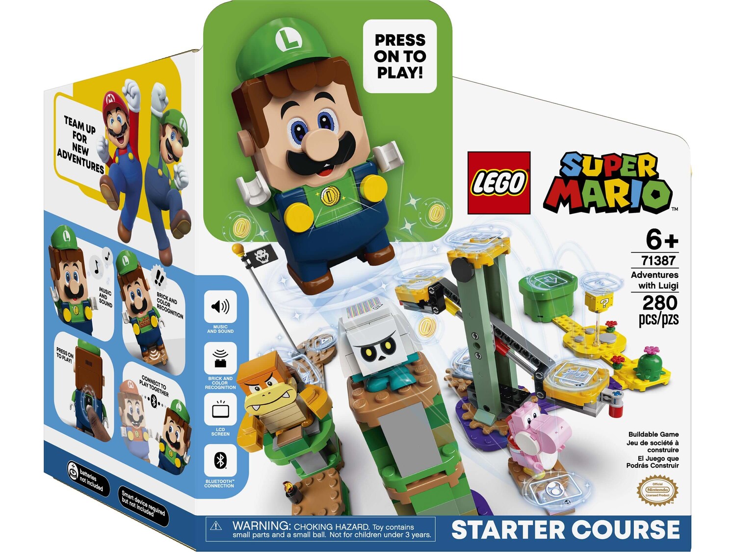 Конструктор Lego Super Mario Adventures with Luigi Starter Course 71387, 280 деталей — фото 2