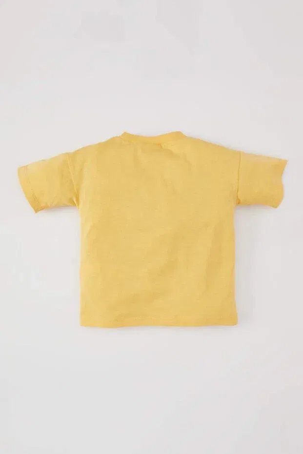 Детская футболка для мальчиков с животным принтом Defacto, Yellow — фото 3