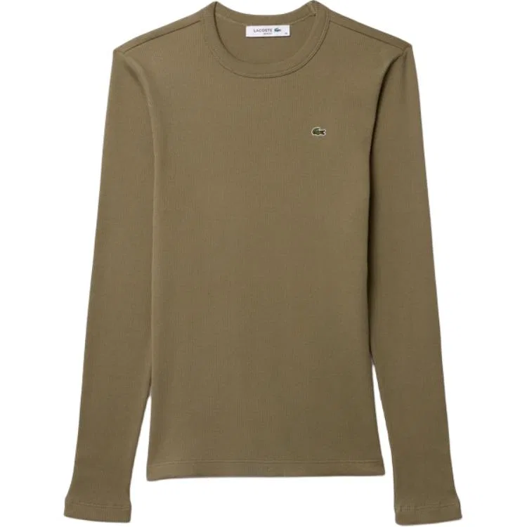 Женский свитер с круглым вырезом LACOSTE, Black — фото 2