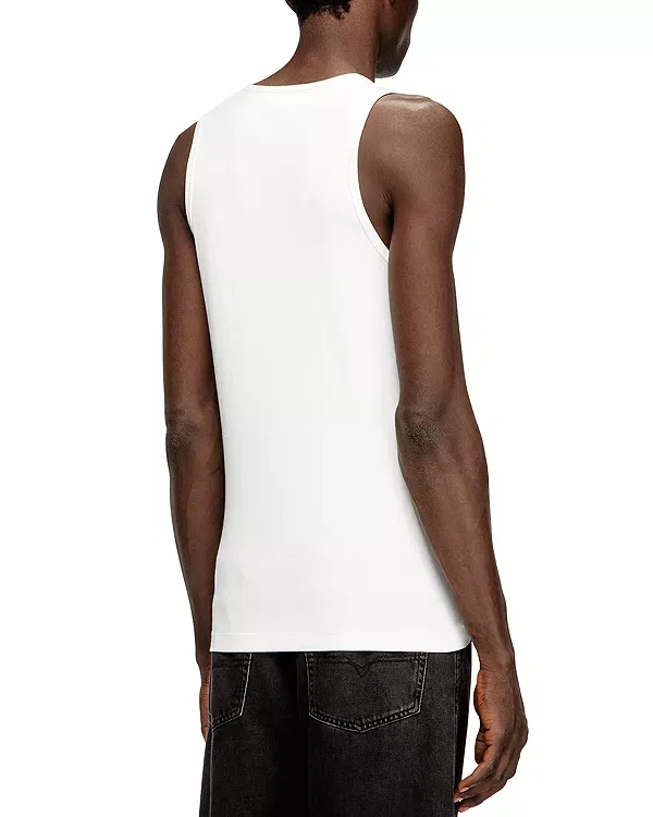 Мужская футболка без рукавов с принтом Logo Graphic Tank Top Diesel, кремовый — фото 3