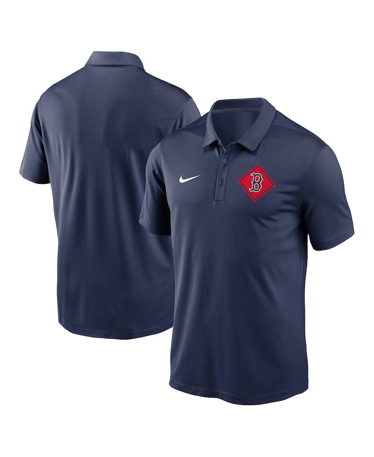 

Мужская темно-синяя рубашка поло boston red sox diamond icon franchise performance Nike, синий