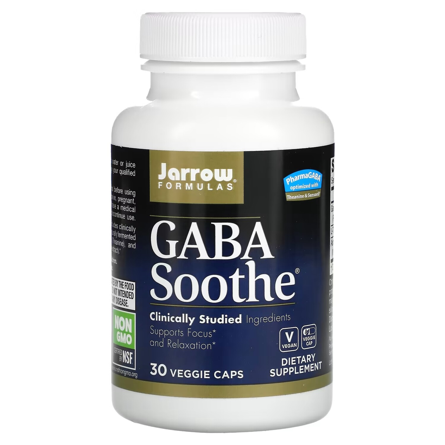 

Добавка Jarrow Formulas GABA Soothe, 30 капсул