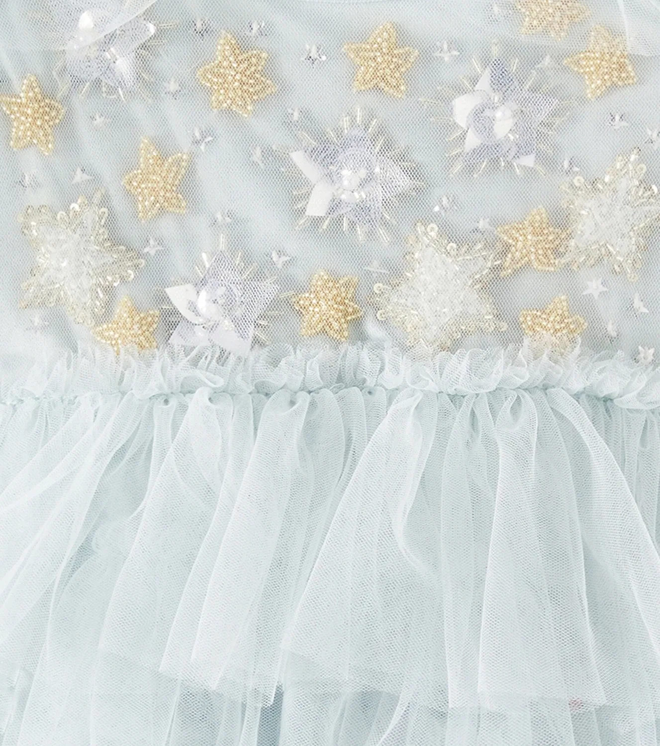 Комплект из тюлевого платья и трусиков с цветочным принтом Starry Delight, Tutu Du Monde, синий — фото 3